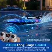 Merkury Innovations HGLO 13 in RC Boat, LED, Remote-Controlled, 1 pack