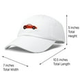 thumbnail image 4 of DALIX Race Car Hats Dad Hat Baseball Cap Embroidered Custom Cotton Caps in White, 4 of 7