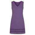 thumbnail image 5 of LIaqionyy Dresses for Women V Neck Sleeveless Lace Dress Elegant Summer Sundress Beach Vacation Outfits, 5 of 6