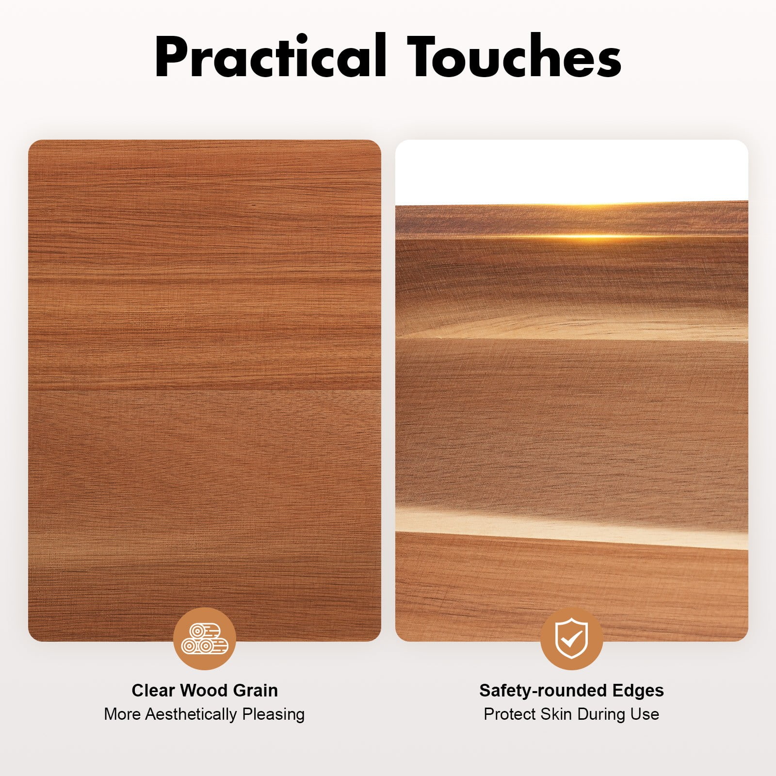 DUYIWAA Stove Cover Rectangle Wood Stovetop Cover Protector Cutting Board Serving Tray 30*22*2.5in