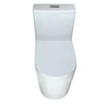 thumbnail image 2 of WinZo WZ5089 Compact One Piece Toilet, Dual Flush Small Modern Bathroom 12" Rough-in with Short Round Bowl White, 2 of 6
