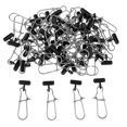 thumbnail image 1 of LOVIVER 5X Fishing Line Sinker Slider High-strength Stainless Steel Snap A 5 Pcs, 1 of 8
