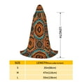 thumbnail image 2 of Honeii African Tribal Style Print Poncho Cape, Cloak Coat, Snuggly Hooded Wearable Blanket, Hooded Cape For Teenagers,Halloween Costumes-Small, 2 of 7