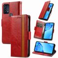 thumbnail image 1 of Case for TCL 20B Cover Leather Wallet Folio Case Book Design Flip Magnetic Closure - Red, 1 of 5