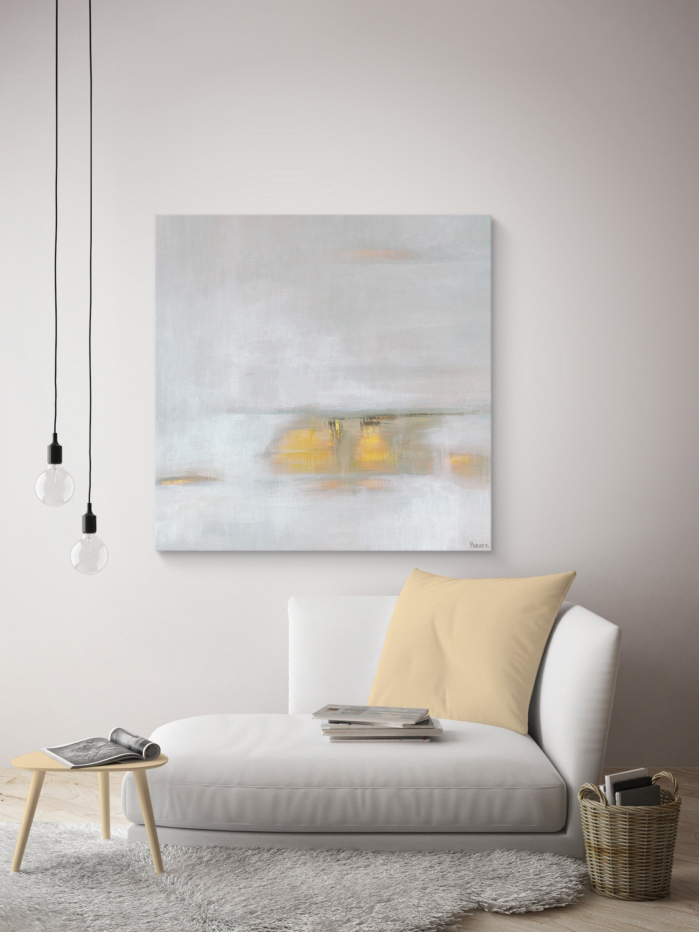 Parvez Taj Shine Above the Misty Sea Canvas Wall Art