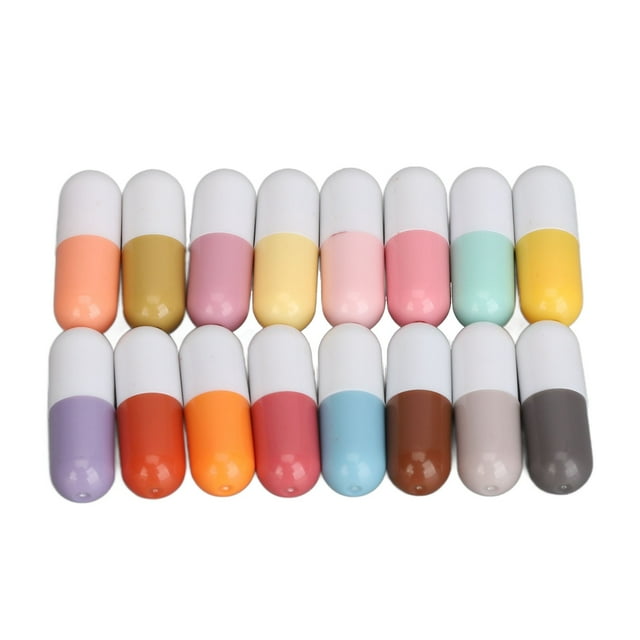 Juego De Cápsulas De Lápiz Labial ANGGREK 16 piezas Colorido en Cápsula