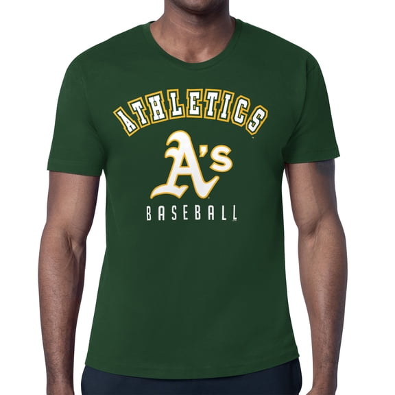 Men's Starter Green Athletics Team Logo T-Shirt