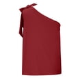 thumbnail image 5 of OKBOP Long Sleeve Scrub Tops Women,Fashion Summer Sleeveless Bandage Solid Color Casual Sexy Womens Blouses T Shirt Dress, 5 of 8