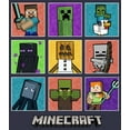 thumbnail image 2 of Women's Minecraft Character Boxes  Graphic Tee Navy Blue Small, 2 of 4