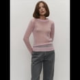thumbnail image 4 of Suéter Básico de Cuello Redondo para Mujer, Jersey de Larga y Cuello Redondo. Rosa L, 4 of 10