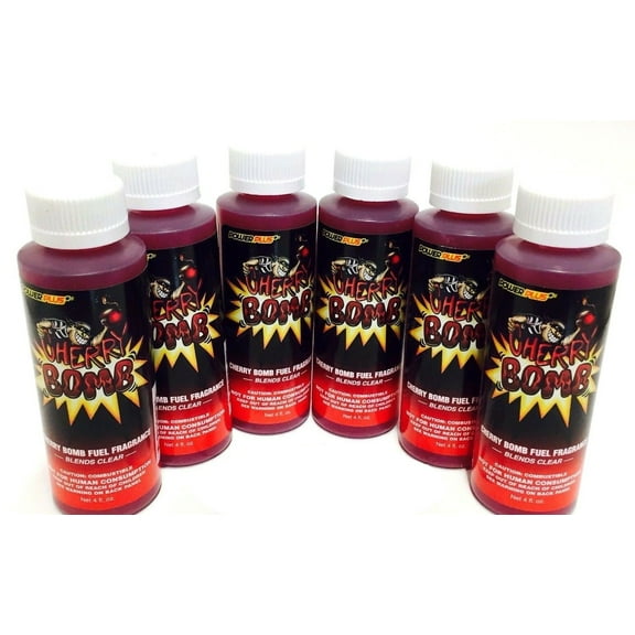 Power Plus Lubricants-6 PACK CHERRY Fuel Fragrance for Car, Motorcycle, ATV, IMCA - 4 fl oz