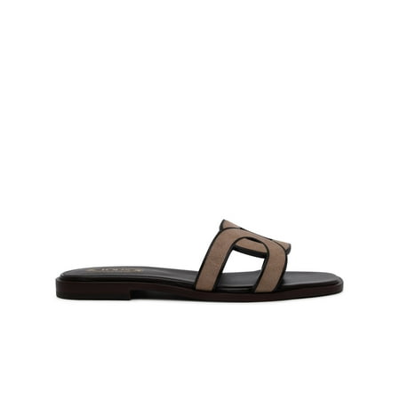 

TOD S Ciabatta In Pelle Scamosciata Marrone