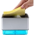 thumbnail image 3 of Dispensador de Jabón con Soporte para Cocina y Esponja de Regalo 300 ml Modelo Premium; Jabonera para trastes: platos, cubiertos y sartenes. Dosificador de Relleno Instantáneo y Resistente, 3 of 5