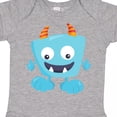 thumbnail image 4 of Inktastic Cute Monster, Blue Monster, Funny Monster, Horns Boys or Girls Baby Bodysuit, 4 of 5