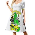 thumbnail image 1 of Vestido de lujo de manga corta con el mago de los regalos del rey molleja, el lagarto, elegantes vestidos, 1 of 7