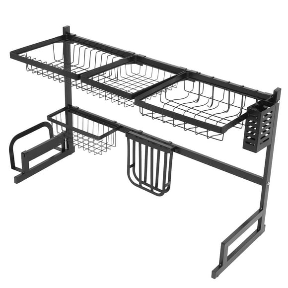 Tableware Storage Shelf, 85cm Thick Sink Drainer Rack, Sink Drain Shelf, Bowls For Pot Covers Plates Storing Cutting Boards