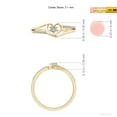 thumbnail image 6 of Angara Ring - Diamond Promise Ring for Women in 14K Yellow Gold - April Born Jewelry | 3.1mm Natural Diamond Heart Promise Ring (Ring Size = 3.5), 6 of 10