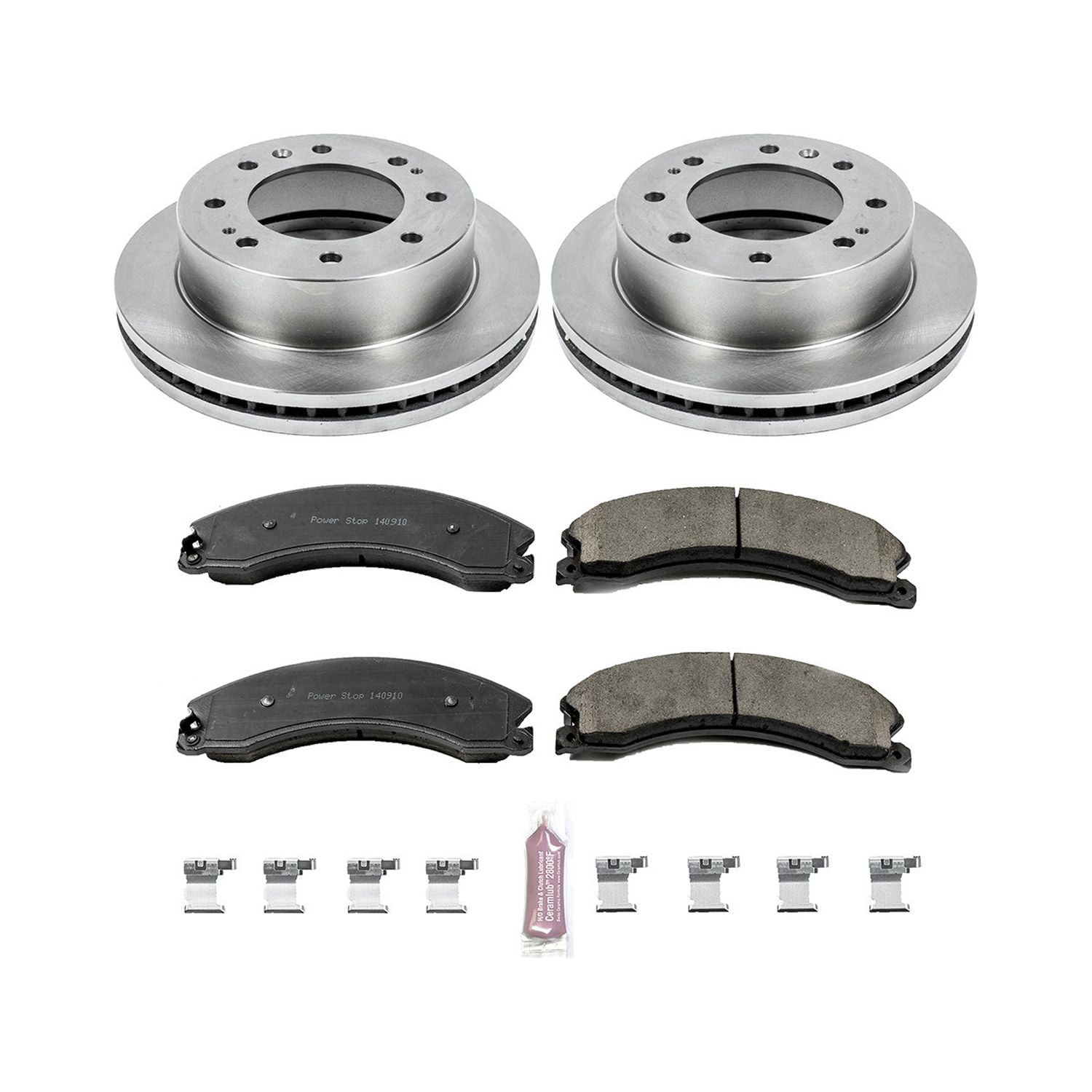 Power Stop Front Stock Replacement Brake Pad and Rotor Kit KOE6258