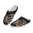 thumbnail image 2 of Yiaed Cyber Skeleton With Tattoos Print Slippers Fuzzy Warm Cozy Slippers Non Slip House Slippers For Indoor Outdoor Slippers House Slippers-11, 2 of 7