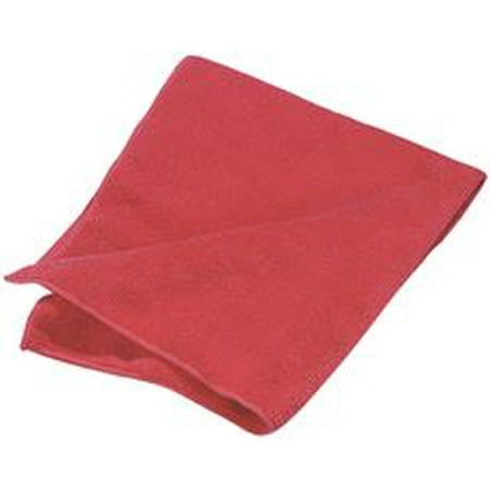 renown ren03697-ib 105998 microfiber cloth, 16" x 16", red