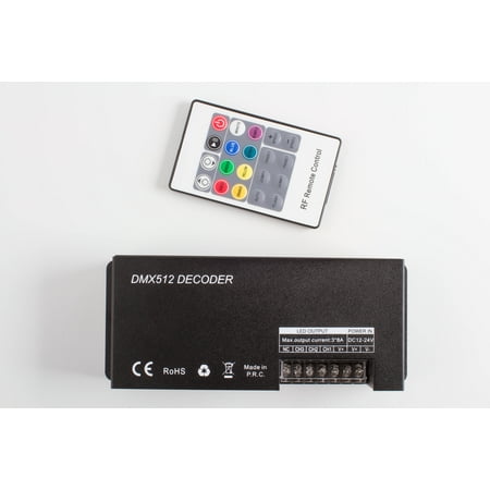 Dmx Controller Manual - LEDUPDATES LED RGB LIGHT DMX 512 CONTROLLER with remote control 3 channel for RGB LED Light strip. RGBW not compatible