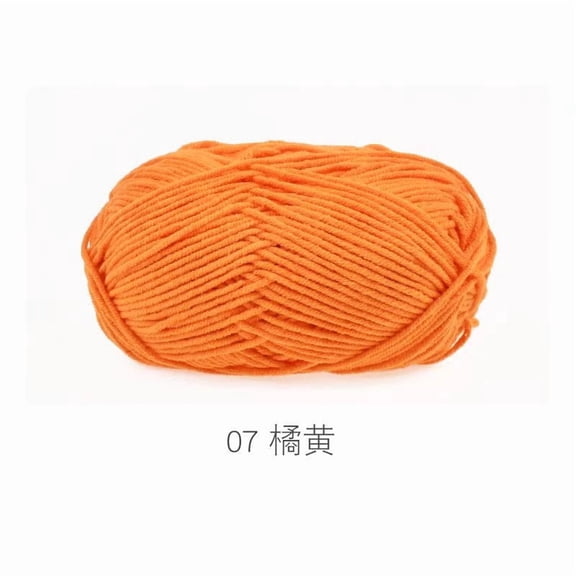Namzi 2-roll roll Orange yellow Crochet Yarn, 5-Strand Blended Yarn for Crocheting, Premium Soft Yarn for Craft Projects, Durable & Easy-to-Use Yarn in Yarn Category, Ideal for Crochet Enthusiasts