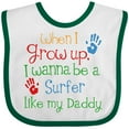 thumbnail image 3 of Inktastic Surfer Like Daddy Childs Surfing Boys or Girls Baby Bib, 3 of 4