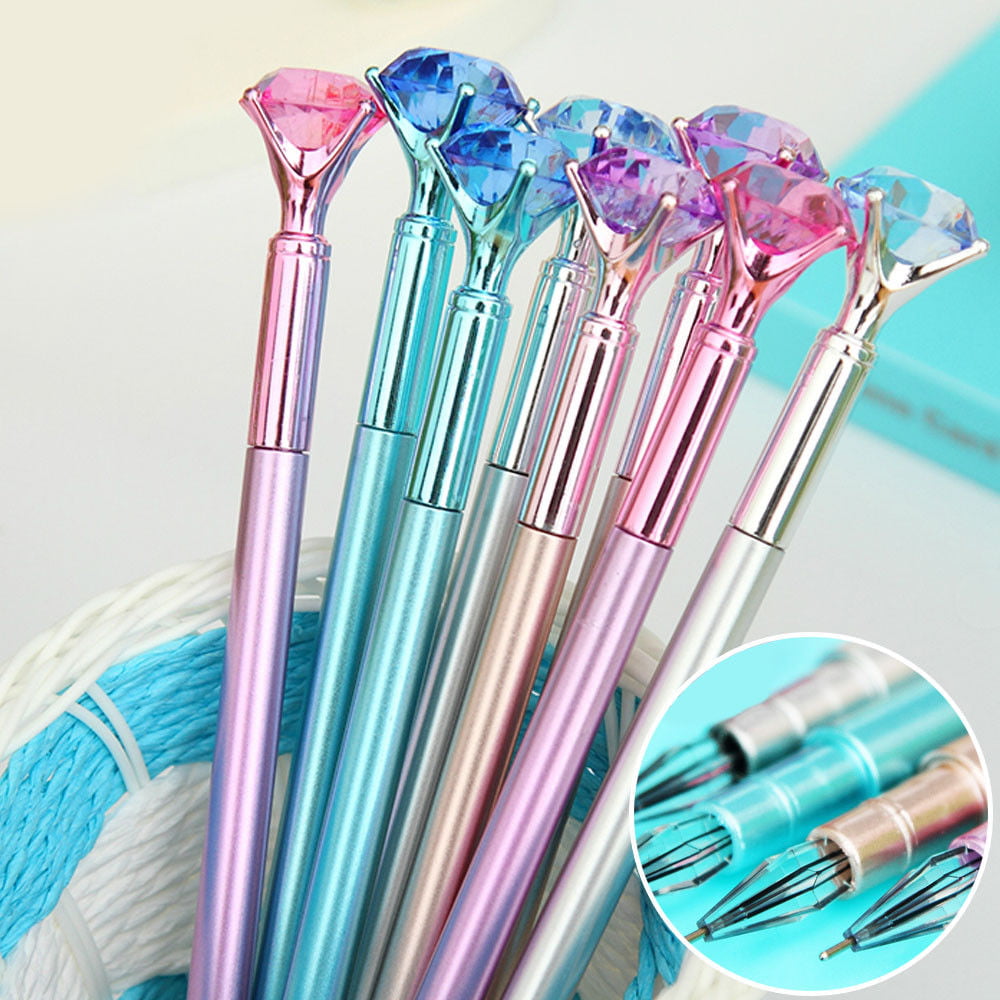 Diamond Head Crystal Smoothly Ball Pen Concert Creative Student Gift Stationery 