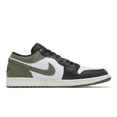 thumbnail image 3 of Ni-k-e Air Jordan 1 Low AJ1 Black Toe Medium Olive Men Casual Shoes 553558-092, 3 of 6