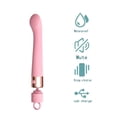 thumbnail image 4 of Soft Silicone Female Vibrator Stick With Mini Tongue Ring, Waterproof Usb Recharge Heating Vibrators Sex Toy For Women Couple - Pink, 4 of 7