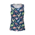 thumbnail image 4 of Haiem Dinosaur Workout Tank Tops for Women, Athletic Sports Slim-Fit Tank Tops, Compression Sleeveless Dry Fit Shirts,Athletic Shirt-X-Large, 4 of 9