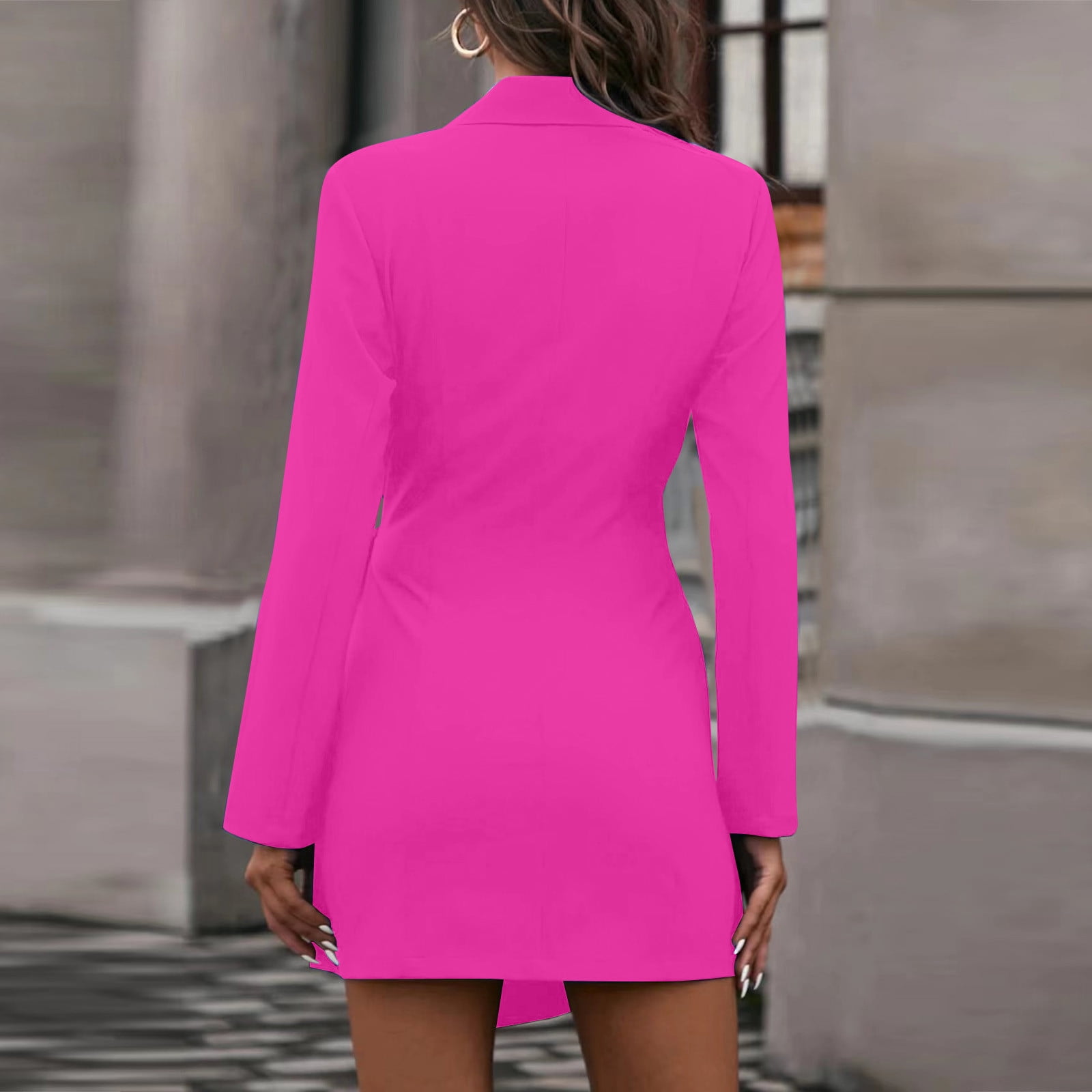 ketyyh-chn99 Black Blazer Women's Casual Office Work Long Sleeve Open Front Blazer  Jacket with Plus Size - Walmart.com