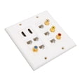 thumbnail image 1 of Ethernet Wall Plate, Easy To Install Ethernet Wall Plate Outlet HD Multimedia Interface  For Hotel, 1 of 8