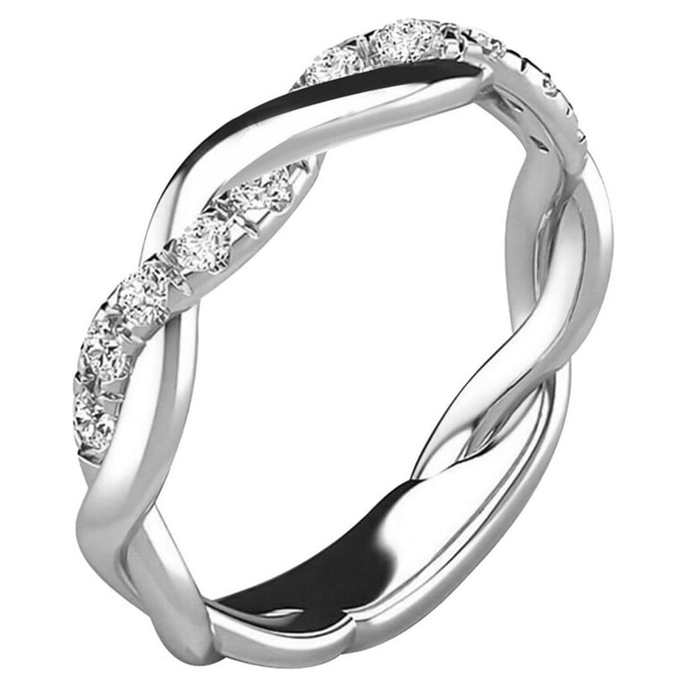 Cotonie Zircon Diamond Ring Elegant Engagement Wedding Jewelry Ring  Sterling Silver Gem Stone Women's Ring 