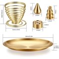 thumbnail image 2 of 5 In 1 Incense Holder - Brass Sage Holder With Ash Catcher, 2 of 5