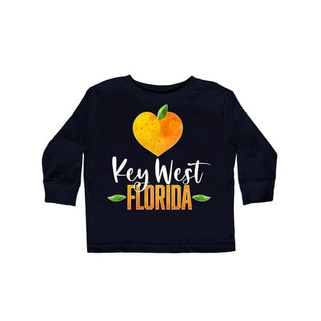 

Inktastic Key West Florida Orange in Heart Gift Toddler Boy or Toddler Girl Long Sleeve T-Shirt