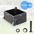 thumbnail image 2 of Gymax Parasol de Patio 150 Lb Base Support Roues Jardinière Extérieur Robuste Jardin Noir, 2 of 10