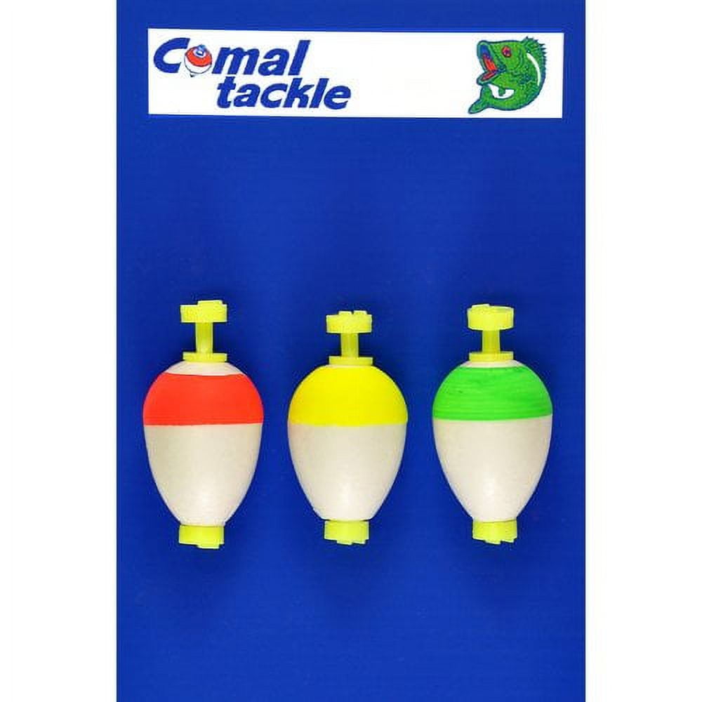 (6 pack) Comal Pear Snap-On Fishing Bobbers, 1.25-Inch, 3-Pack