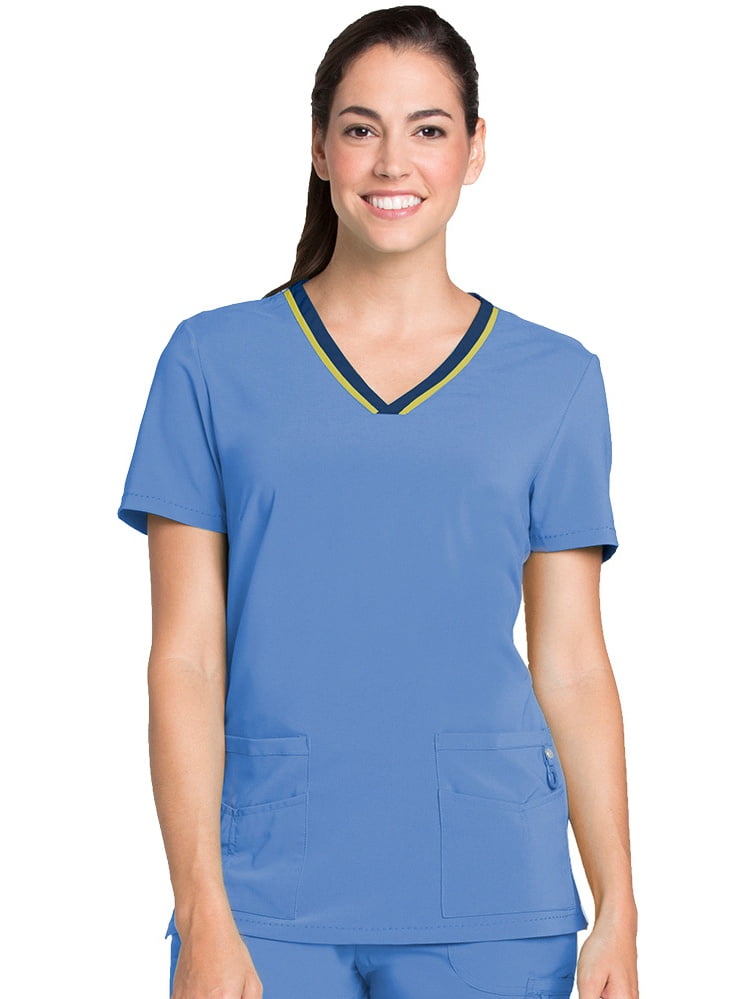 Buy Lynx Women's V-Neck Solid Scrub Top Online Jamaica Ubuy