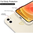 thumbnail image 3 of for iPhone 12 Case Cute Slim Shockproof Phone Case with Wireless Charging Support and Protection, Beige, 3 of 14