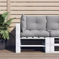 thumbnail image 1 of vidaXL Coussins de Palette 3 Pcs Tissu Gris, 1 of 5