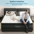 thumbnail image 6 of Vantto Full Mattress, 12 Inch Hybrid Mattress in a Box, Full Size Memory Foam Mattress with Pocket Springs for Motion Isolation Pressure Relief, CertiPUR-US, 100 Nights Trial, 6 of 8
