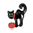thumbnail image 1 of Qarigey Broche de cabeza de calabaza con forma de gota de aleación, ramillete, sombreros, bufanda, alfileres de solapa, broche de Halloween, Accesorios de disfraces nueve, 1 of 6