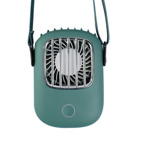 

Portable Hanging Neck Fan Hands Free Personal Fan Rechargeable Green