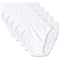 thumbnail image 2 of Hanes Ultimate Women's Comfort Cotton Hi-Cut Underwear, 5-Pack, 2 of 2