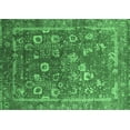 thumbnail image 1 of Ahgly Company Indoor Rectangle Oriental Emerald Green Industrial Area Rugs, 2' x 5', 1 of 4