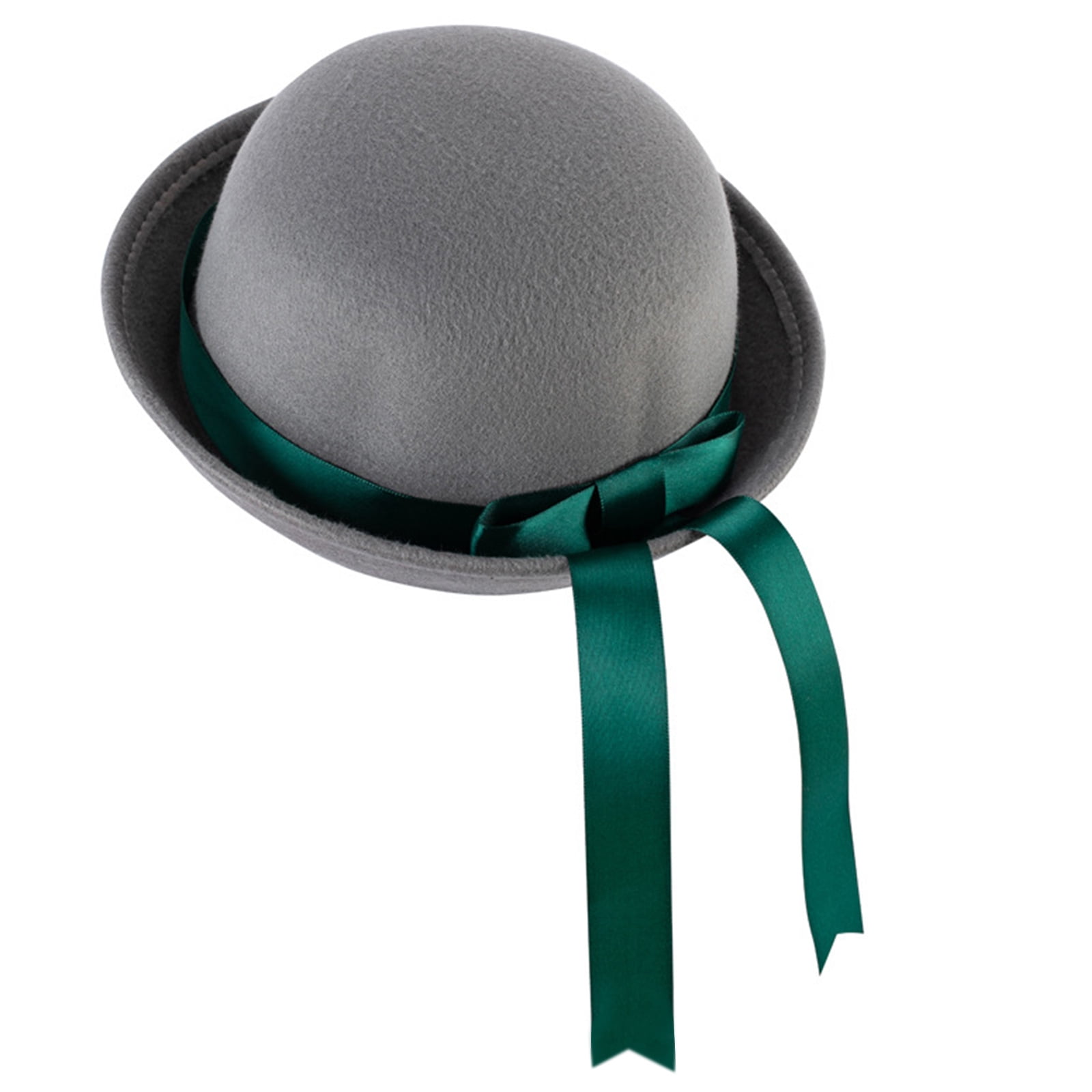 YUUZONE Trendy Bowler Hat Ribbon Bow Derby Cap Parent-Child YUUZONE Trendy Bowler Hat Ribbon Bow Derby Cap Parent-Child