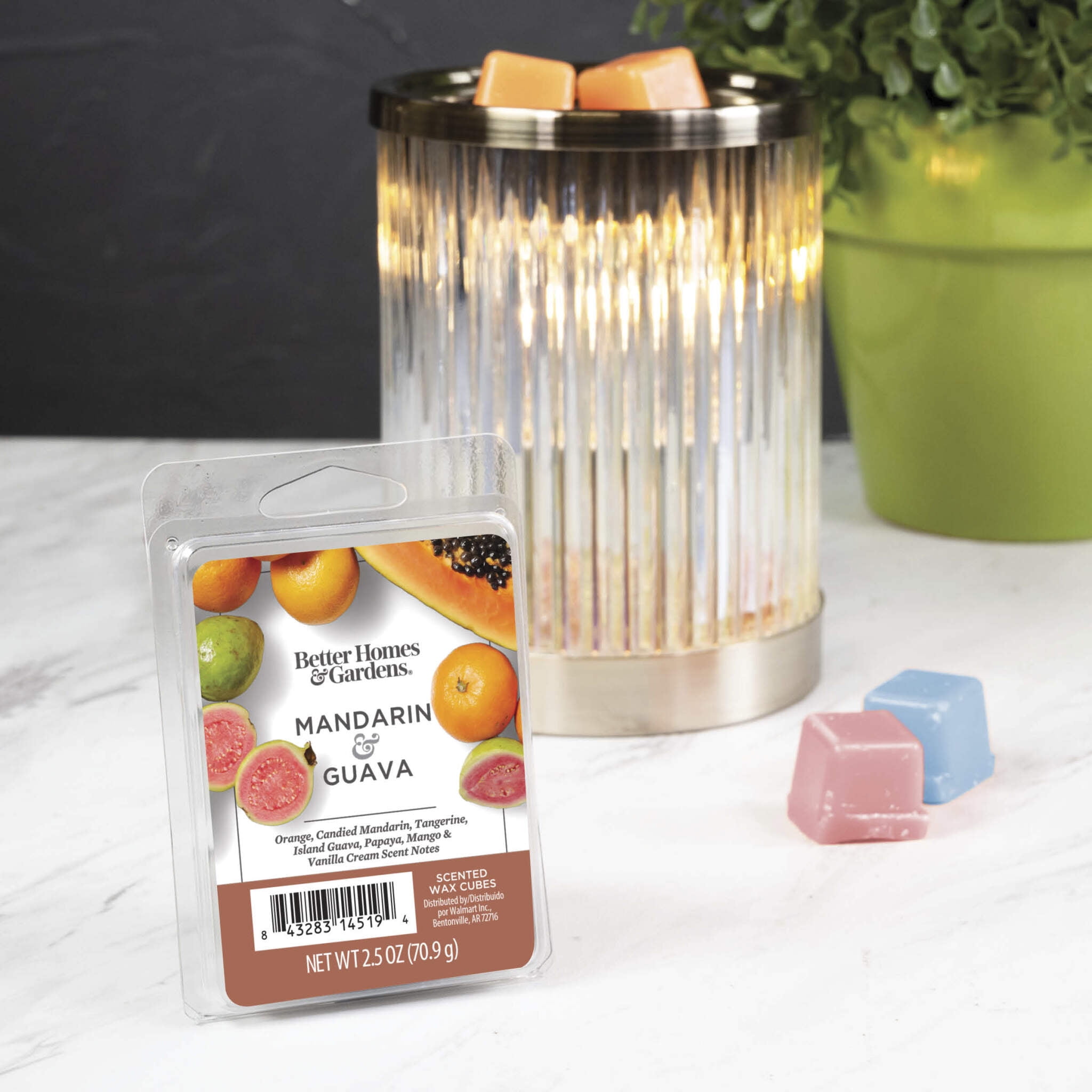 Mandarin Guava Scented Wax Melts, Better Homes & Gardens, 2.5 oz (5-Pack)