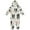 Dog Head and Paw Prints, variant on Soft Big Kids Onesie Pajamas Cozy Loose-Fit Jumpsuits for kids with Pockets for Christmas Lounge & Play Dog Head and Paw Prints