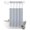 Navy Blue, Slate Blue, Ocean Blue, Denim, variant on No Hook Shower Curtain, Blue Striped Shower Curtains for Bathroom with See Through Top Window, Farmhouse Vertical Stripes Waterproof & Washable Bath Curtain Narrow 54"x78"